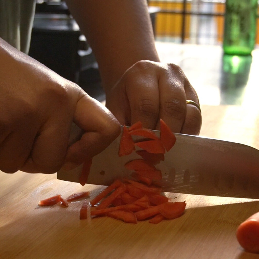 Chop carrot